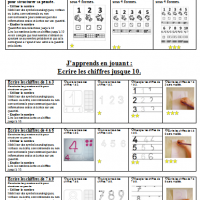 brevet feuille de route  bande numérique écriture des chiffres