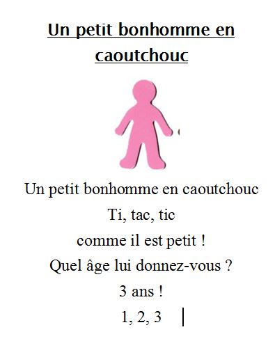 Un petit bonhomme en caoutchouc